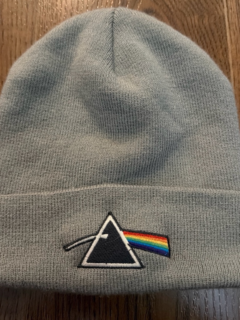 Pink Floyd Grey Knit Beanie with Prism Patch